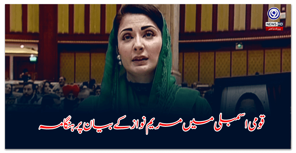 Uproar over Maryam Nawaz's statement in the National Assembly